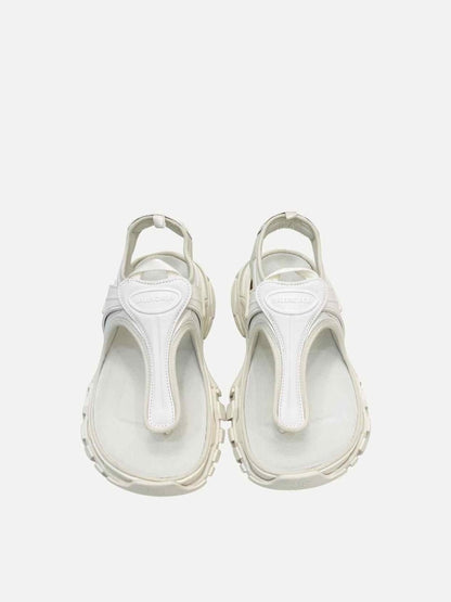 Pre - loved BALENCIAGA Track White Sandals 39 at Reems Closet