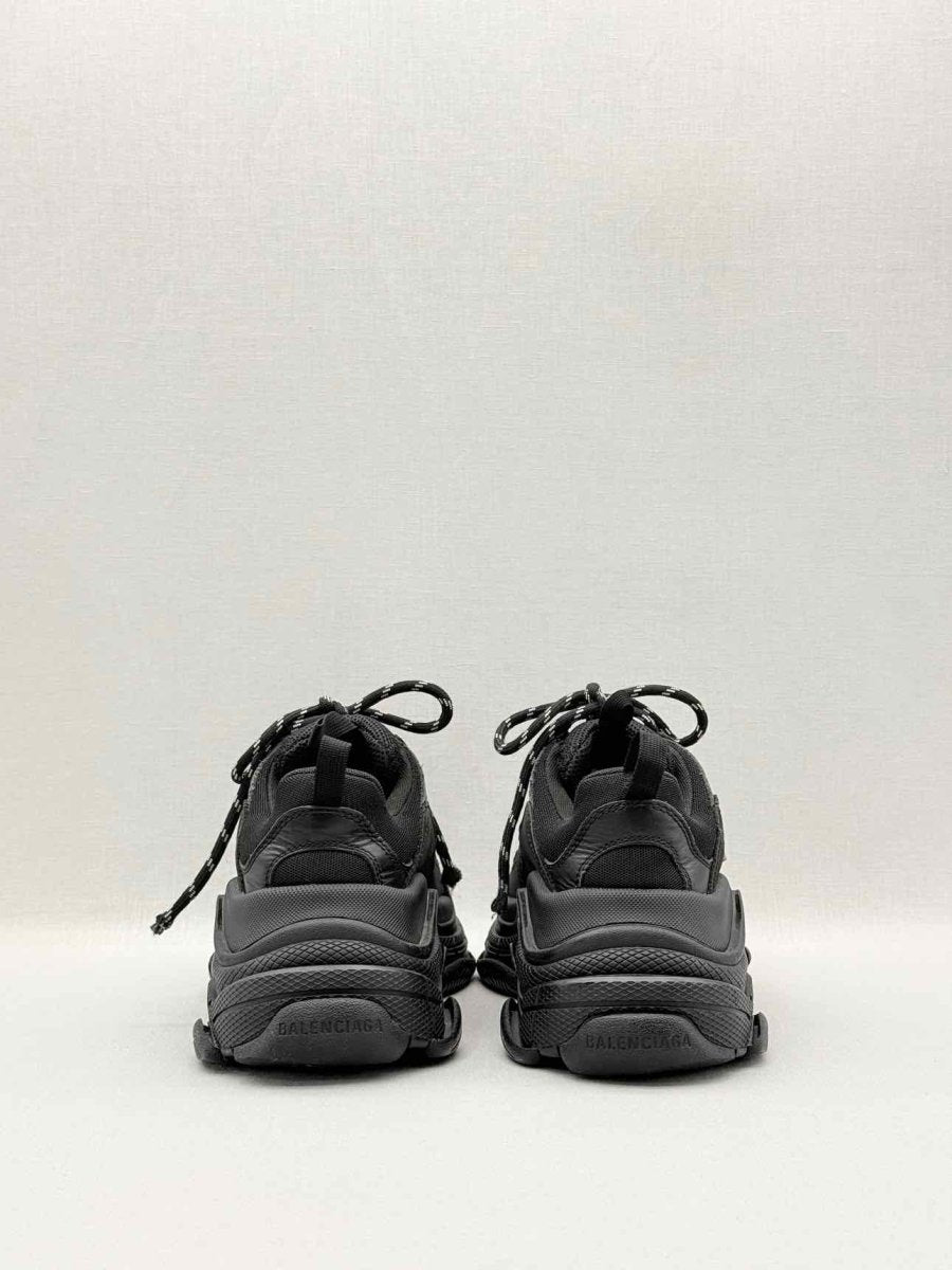 Pre-loved BALENCIAGA Triple S Black Size EU 37 Sneakers at Reems Closet
