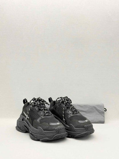 Pre-loved BALENCIAGA Triple S Black Size EU 37 Sneakers at Reems Closet