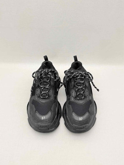 Pre-loved BALENCIAGA Triple S Black Size EU 37 Sneakers at Reems Closet