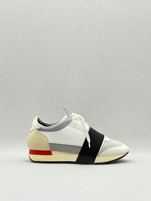 Pre - loved BALENCIAGA White Multicolor Size EU 36 Sneakers at Reems Closet