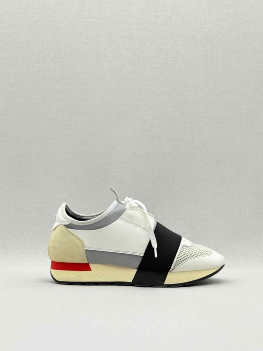 Pre - loved BALENCIAGA White Multicolor Size EU 36 Sneakers at Reems Closet