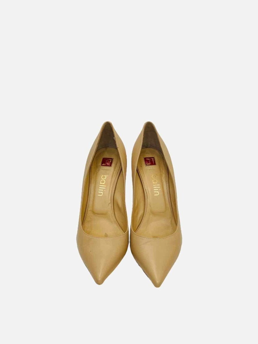 Pre-loved BALLIN Pointed Toe Beige Pumps from Reems Closet