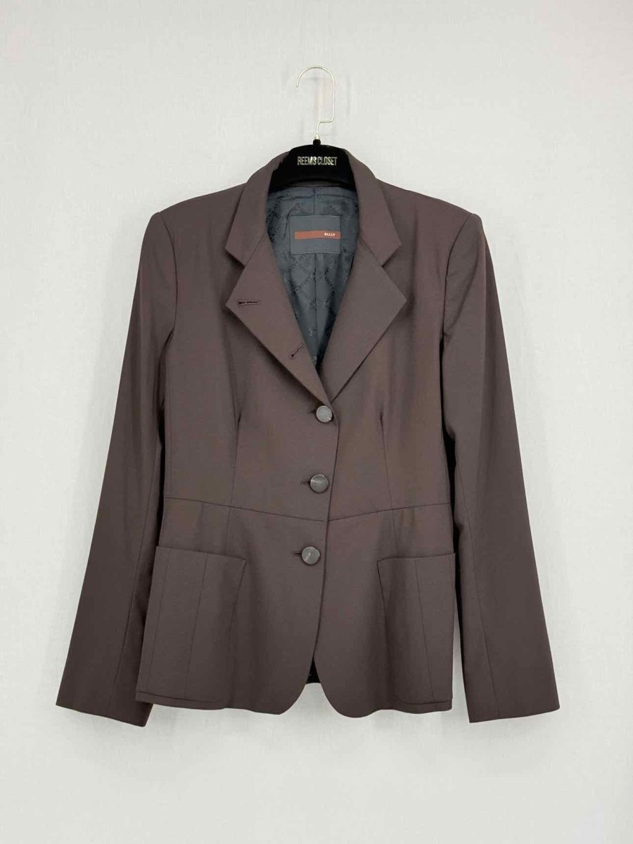 Pre - loved BALLY Brown Size US 8 Jacket at Reems Closet