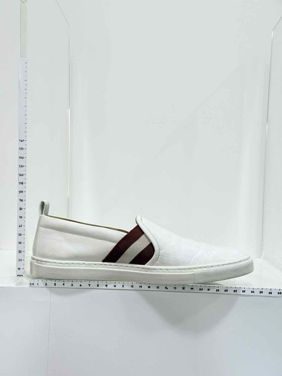 Pre - loved BALLY White Size EU 37 Slip - ons at Reems Closet