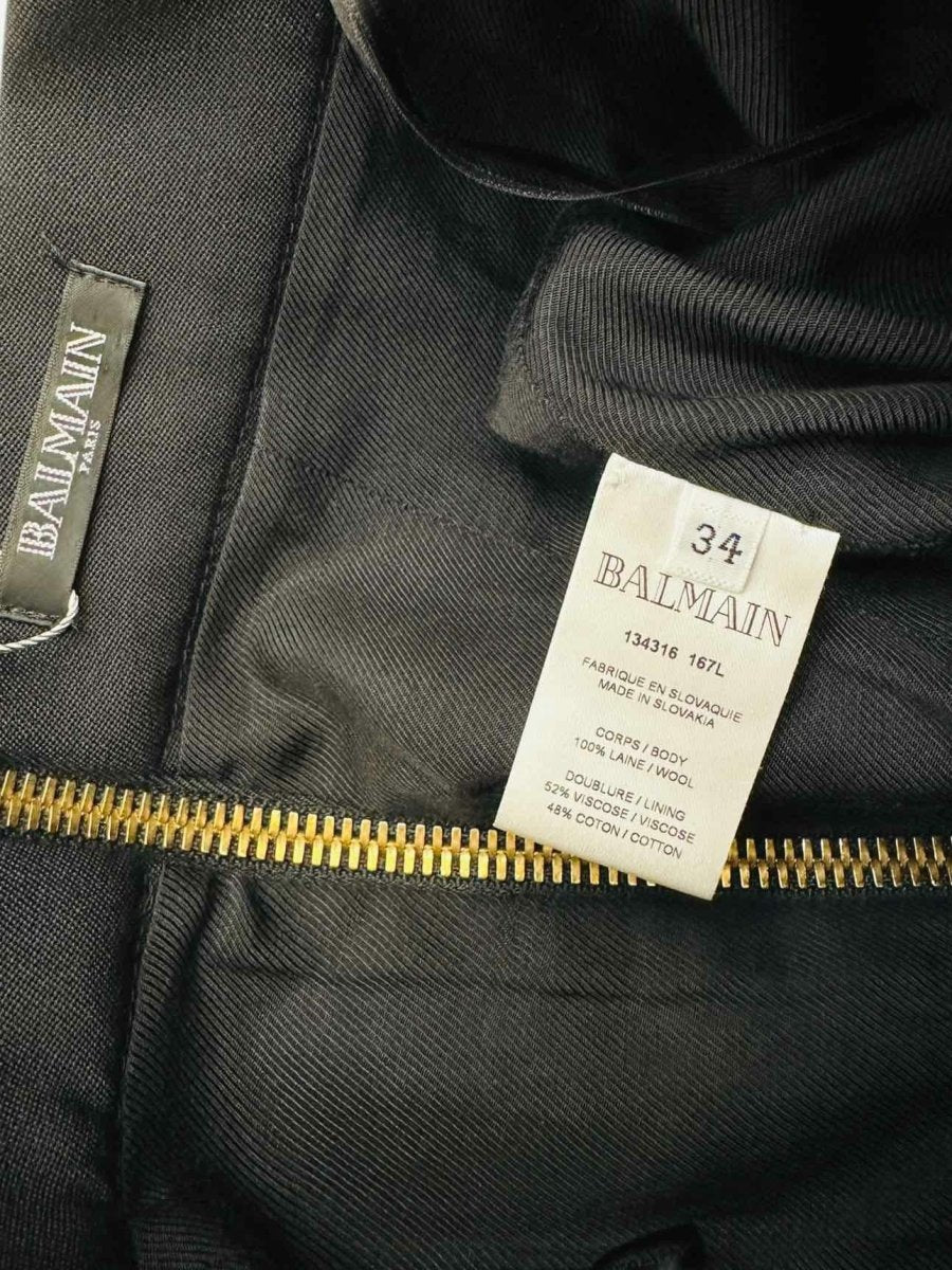 Pre - loved BALMAIN Black Size US 2 Skirt at Reems Closet