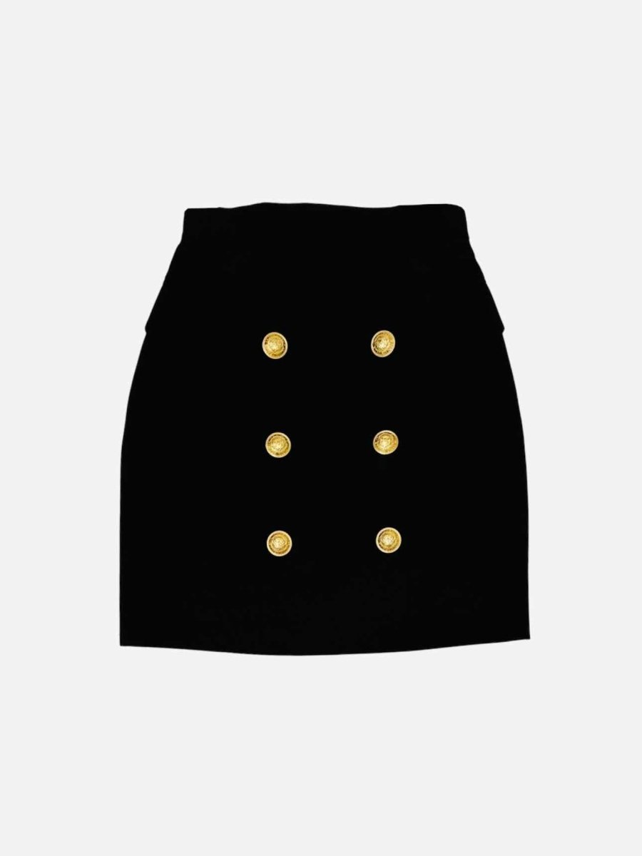 Pre - loved BALMAIN Black Size US 2 Skirt at Reems Closet