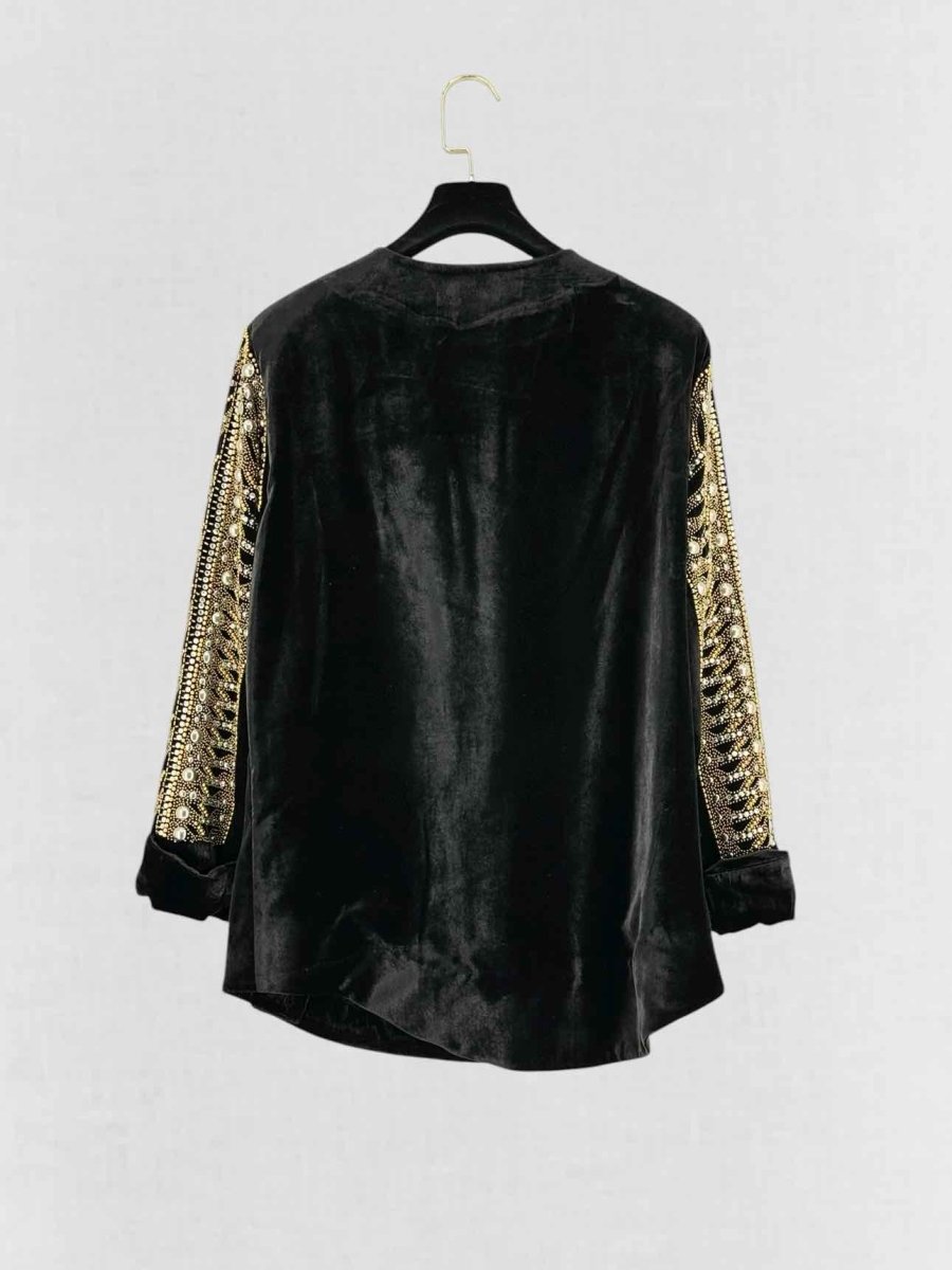 Pre - loved BALMAIN Black Size US 8 Top at Reems Closet
