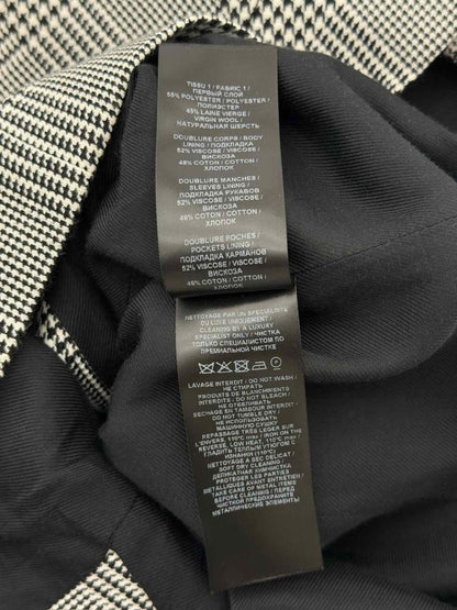 Pre - loved BALMAIN Black & White Checkered Size US 6 Jacket at Reems Closet