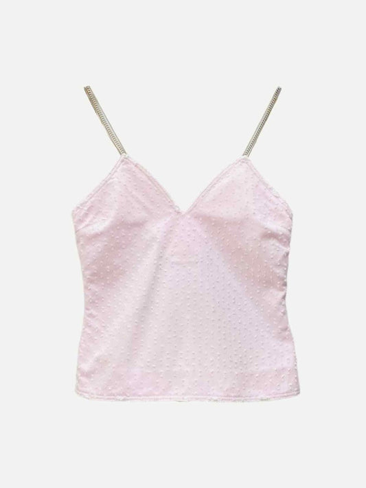 Pre-loved BALMAIN Embellished Strap Light Pink Camisole from Reems Closet