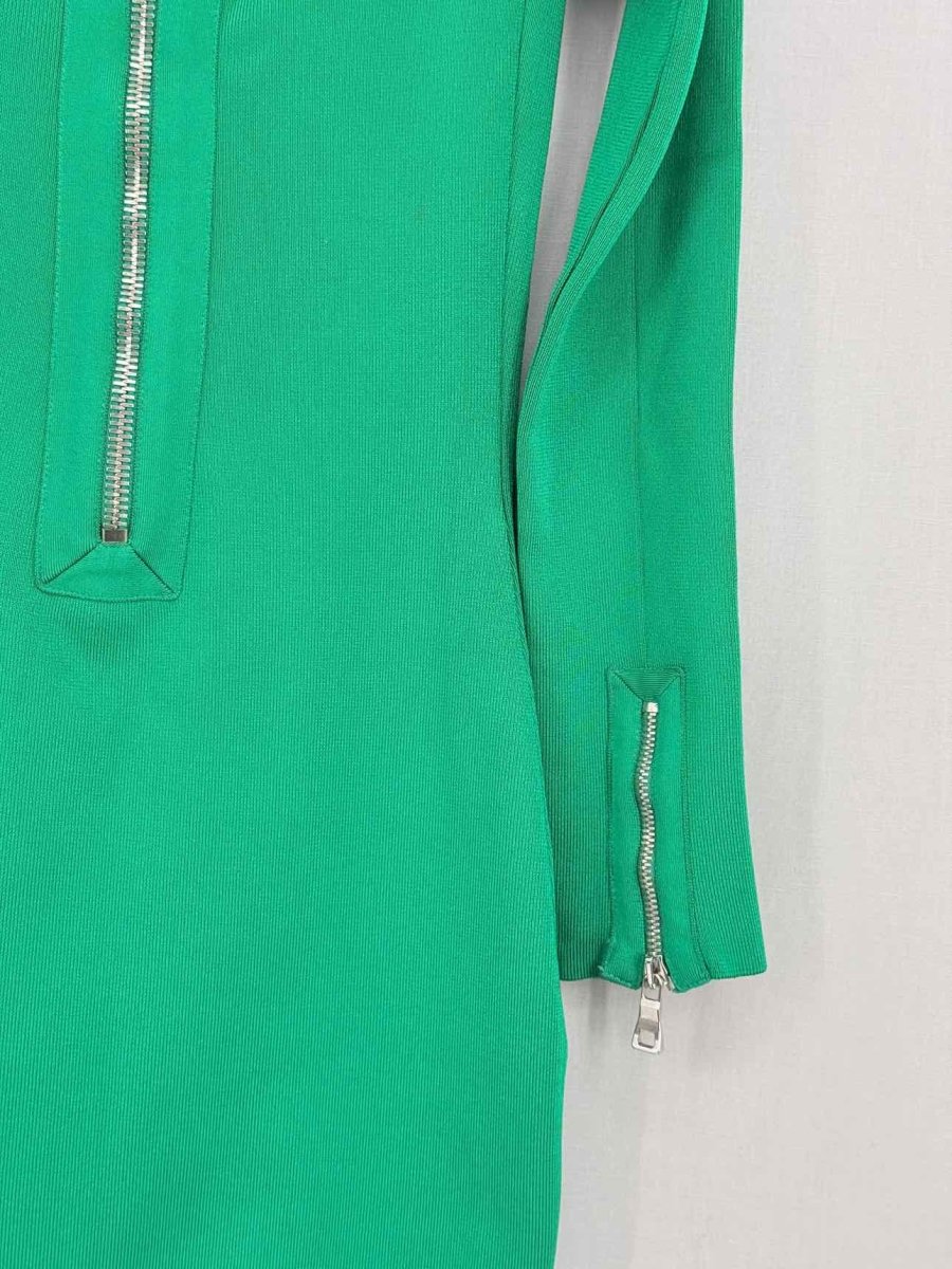 Pre - loved BALMAIN Green Size US 0 Short Dress at Reems Closet