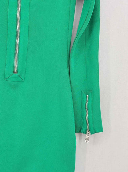 Pre - loved BALMAIN Green Size US 0 Short Dress at Reems Closet