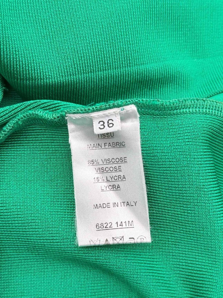 Pre - loved BALMAIN Green Size US 0 Short Dress at Reems Closet