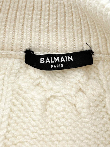 Pre - loved BALMAIN Metallic Silver Size US 2 Midi Skirt at Reems Closet