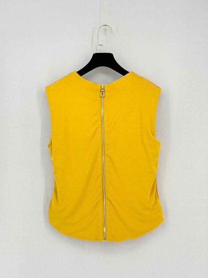 Pre-loved BALMAIN Yellow Size US 4 Top at Reems Closet