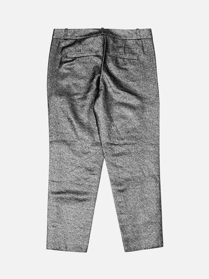 Pre-loved BANANA REPUBLIC Silver & Black Lurex Pants from Reems Closet