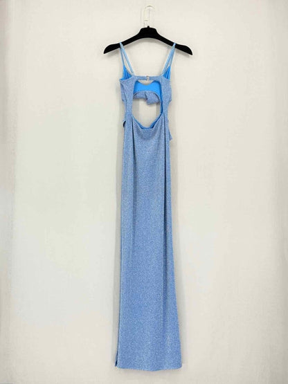 Pre-loved BAOBAB Atlas Blue Glitter Size Small Long Dress at Reems Closet