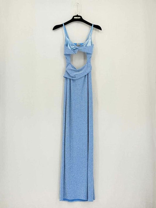 Pre-loved BAOBAB Atlas Blue Glitter Size Small Long Dress at Reems Closet