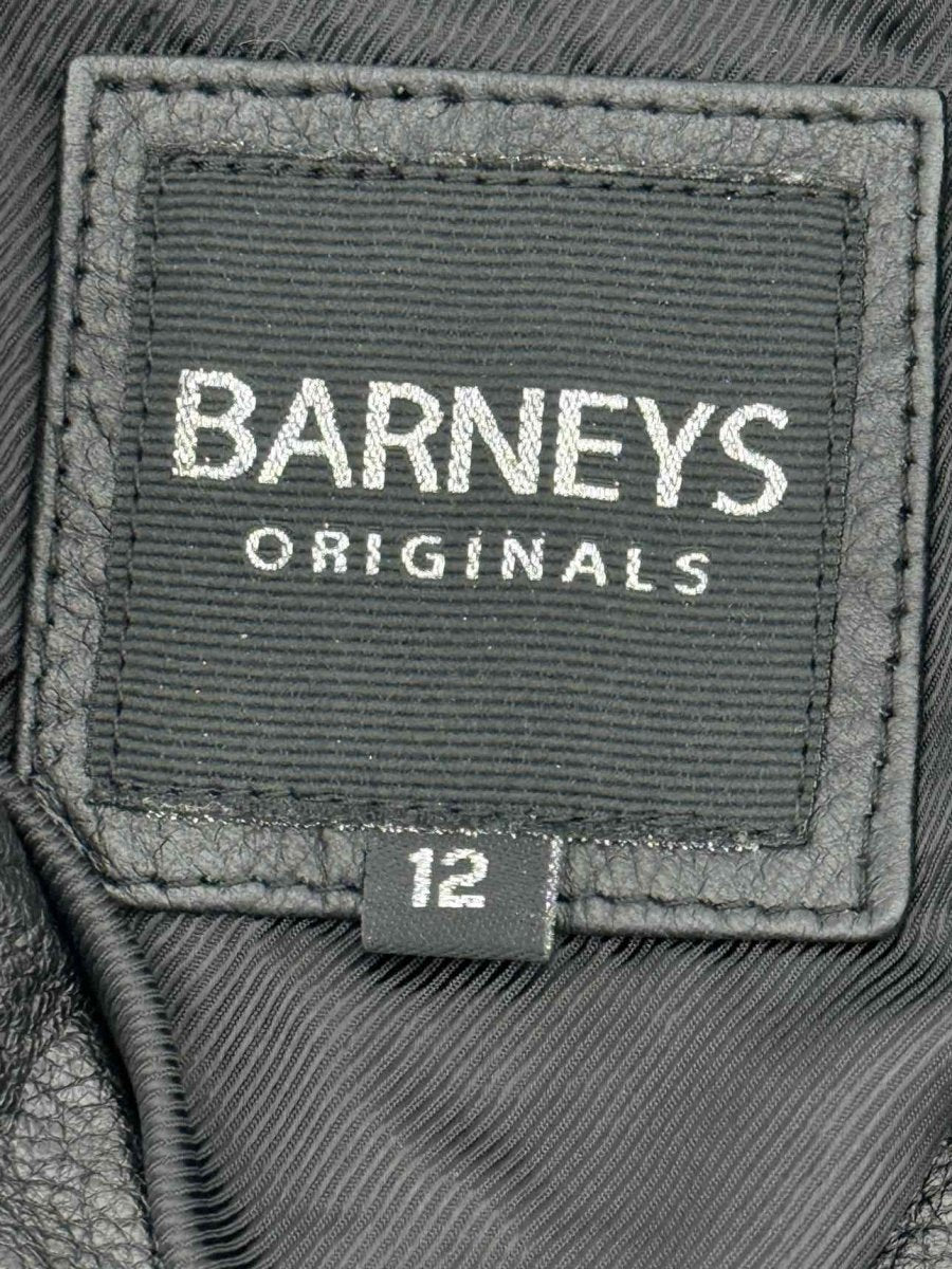 Pre - loved BARNEYS Biker Black Size US 8 Jacket at Reems Closet