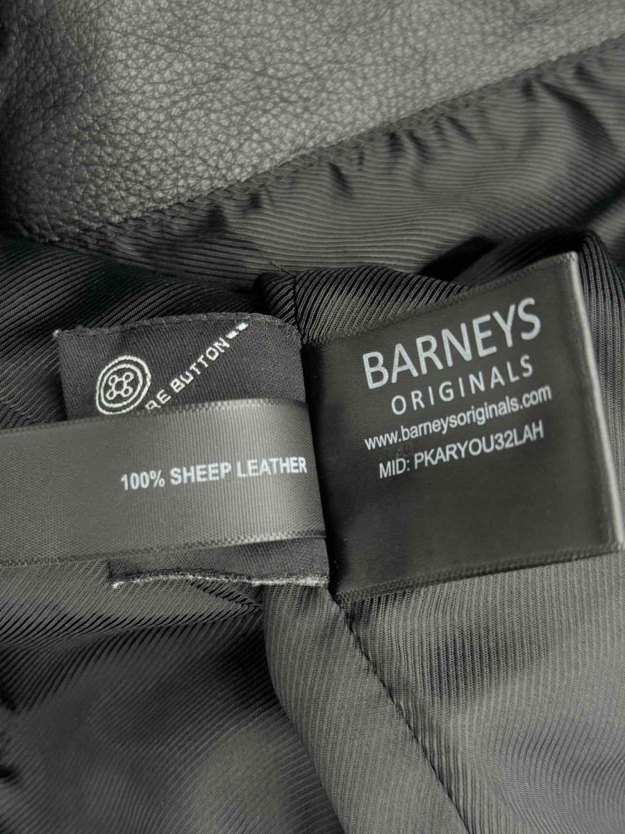 Pre - loved BARNEYS Biker Black Size US 8 Jacket at Reems Closet