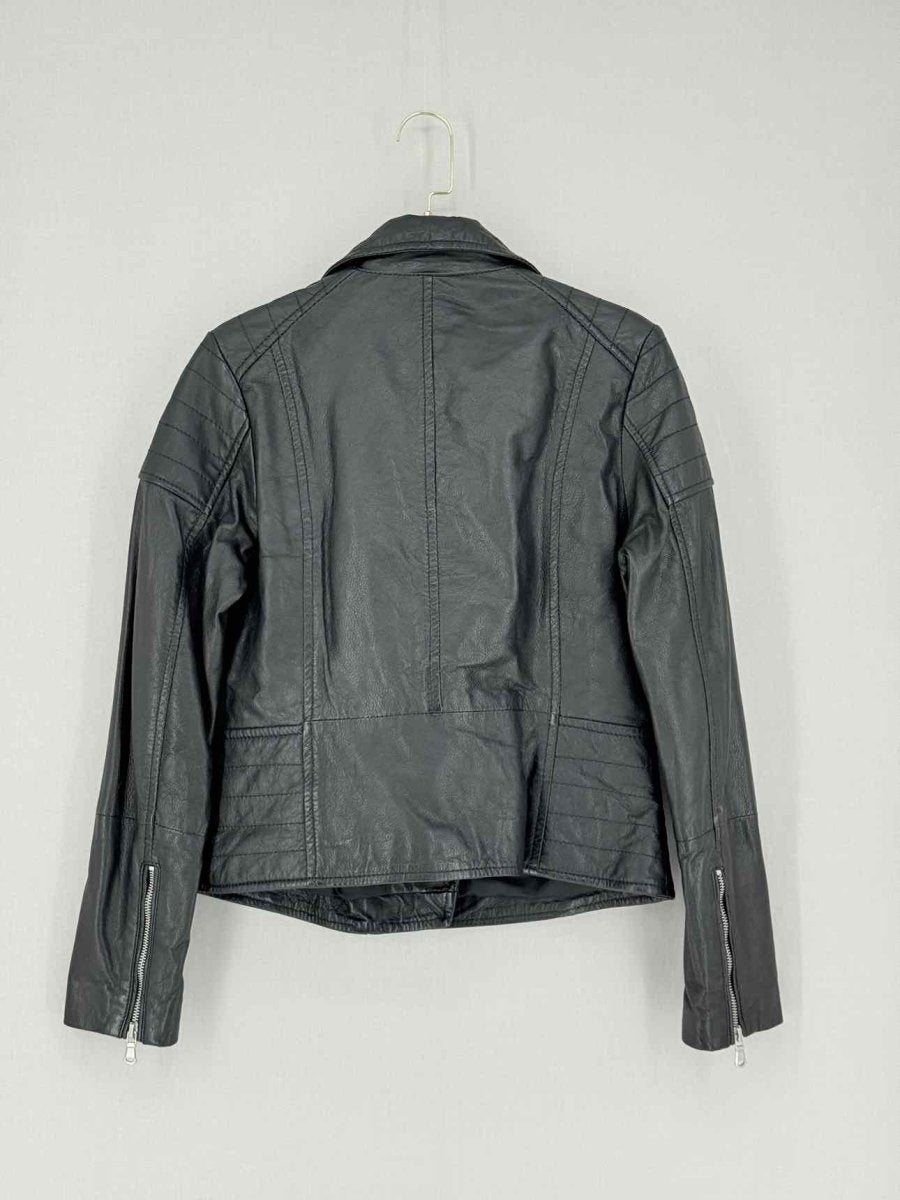Pre - loved BARNEYS Biker Black Size US 8 Jacket at Reems Closet