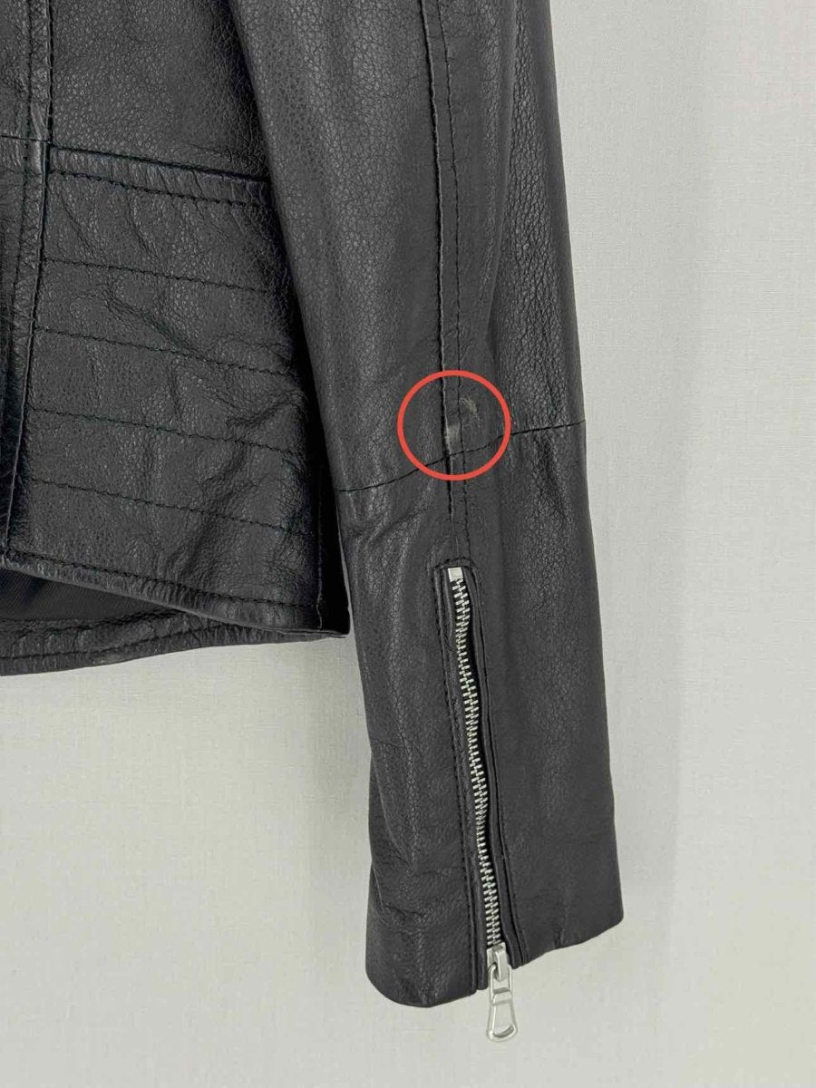 Pre - loved BARNEYS Biker Black Size US 8 Jacket at Reems Closet
