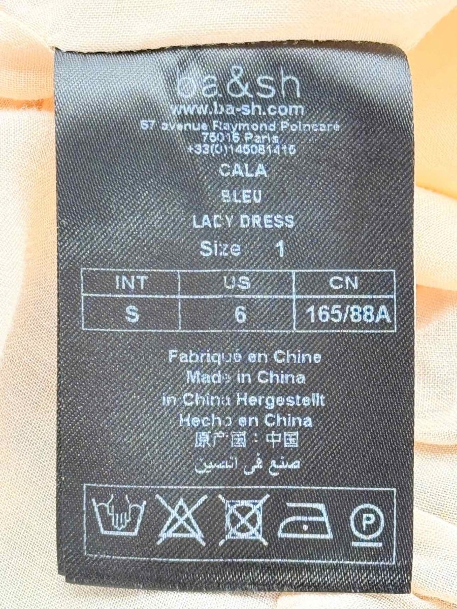 Pre - loved BA&SH Blue Multicolor Size US 4 Short Dress at Reems Closet