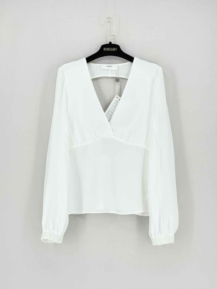 Pre - loved BA&SH White Size Large Blouse at Reems Closet