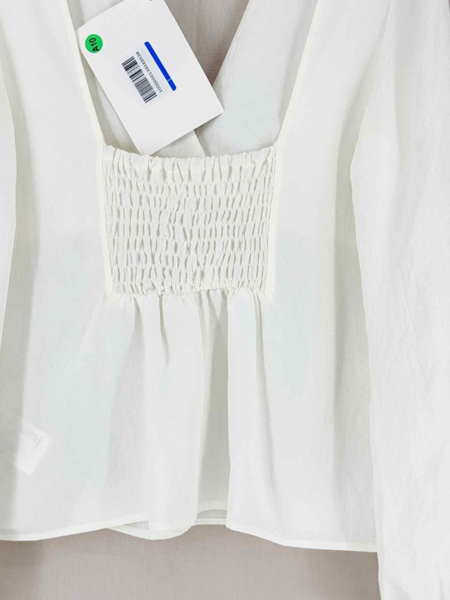 Pre - loved BA&SH White Size Large Blouse at Reems Closet