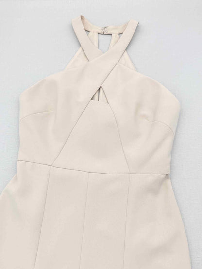 Pre-loved BCBG MAXAZRIA Beige Size XSmall Jumpsuit at Reems Closet