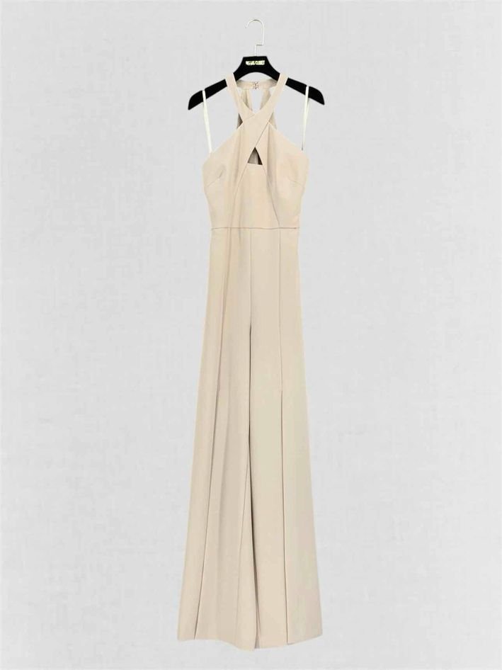 Pre-loved BCBG MAXAZRIA Beige Size XSmall Jumpsuit at Reems Closet