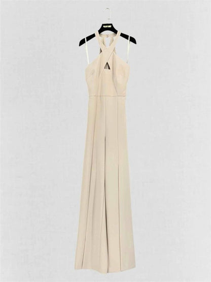 Pre-loved BCBG MAXAZRIA Beige Size XSmall Jumpsuit at Reems Closet