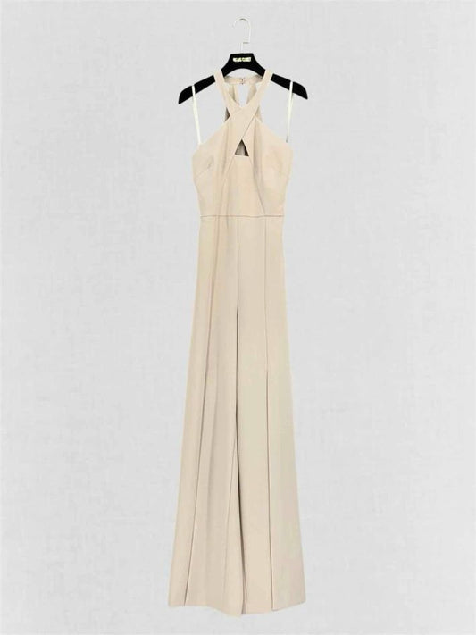 Pre-loved BCBG MAXAZRIA Beige Size XSmall Jumpsuit at Reems Closet