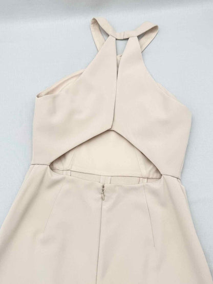 Pre-loved BCBG MAXAZRIA Beige Size XSmall Jumpsuit at Reems Closet