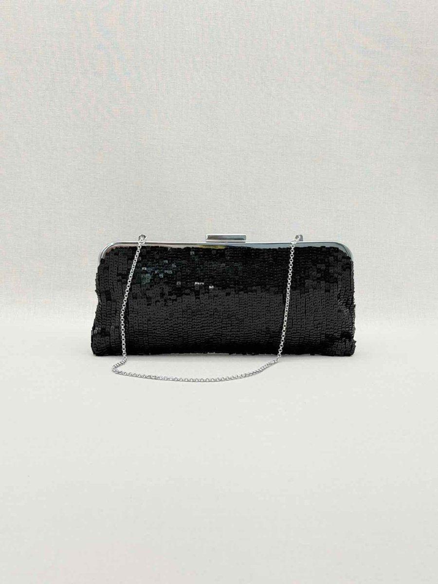 Pre-loved BCBG MAXAZRIA Black Clutch at Reems Closet