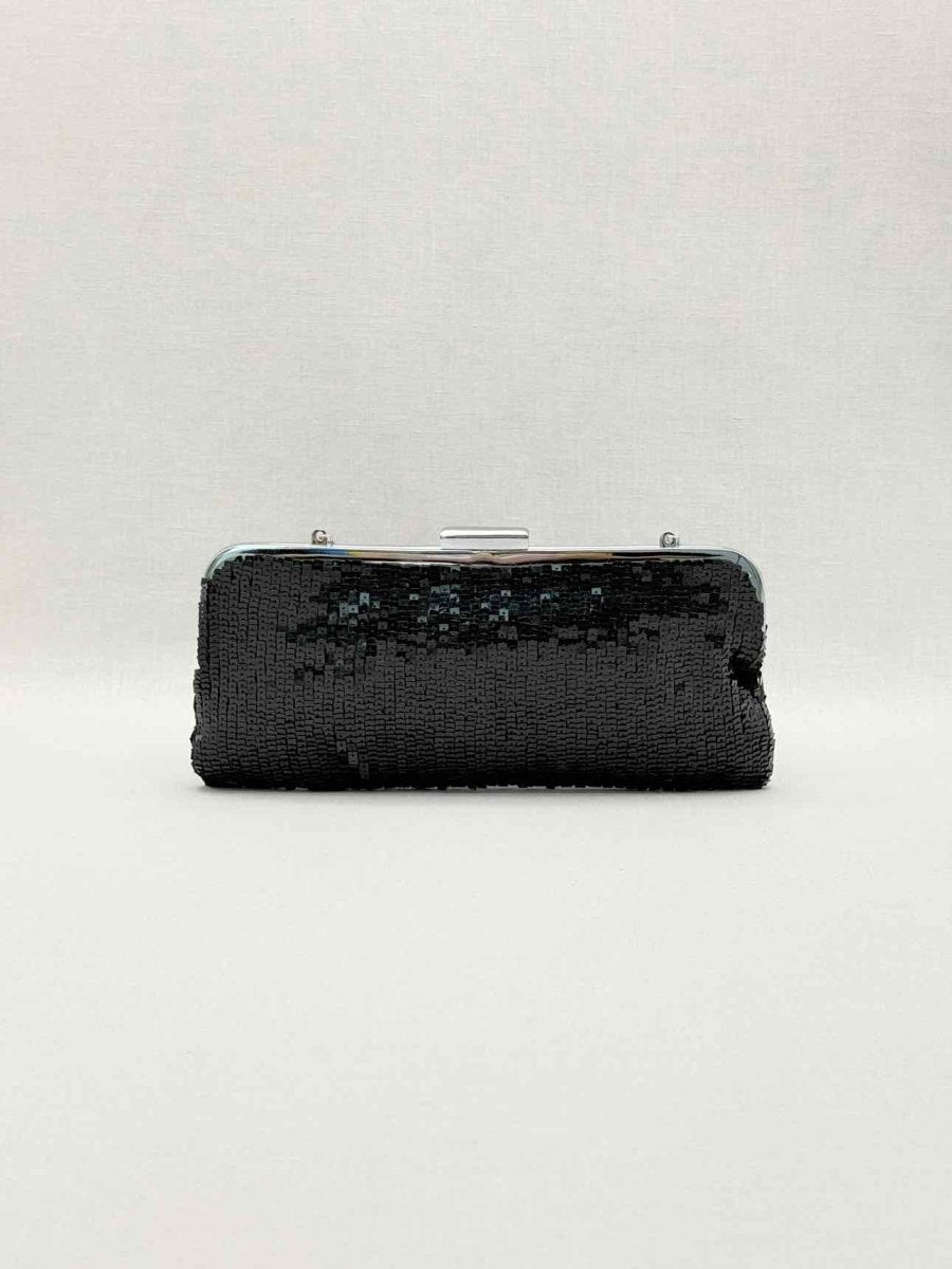 Pre-loved BCBG MAXAZRIA Black Clutch at Reems Closet