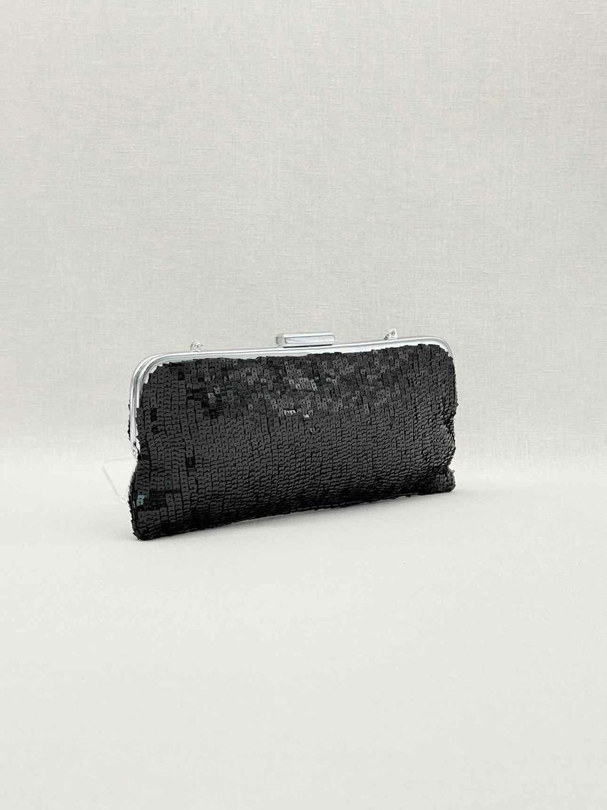 Pre-loved BCBG MAXAZRIA Black Clutch at Reems Closet