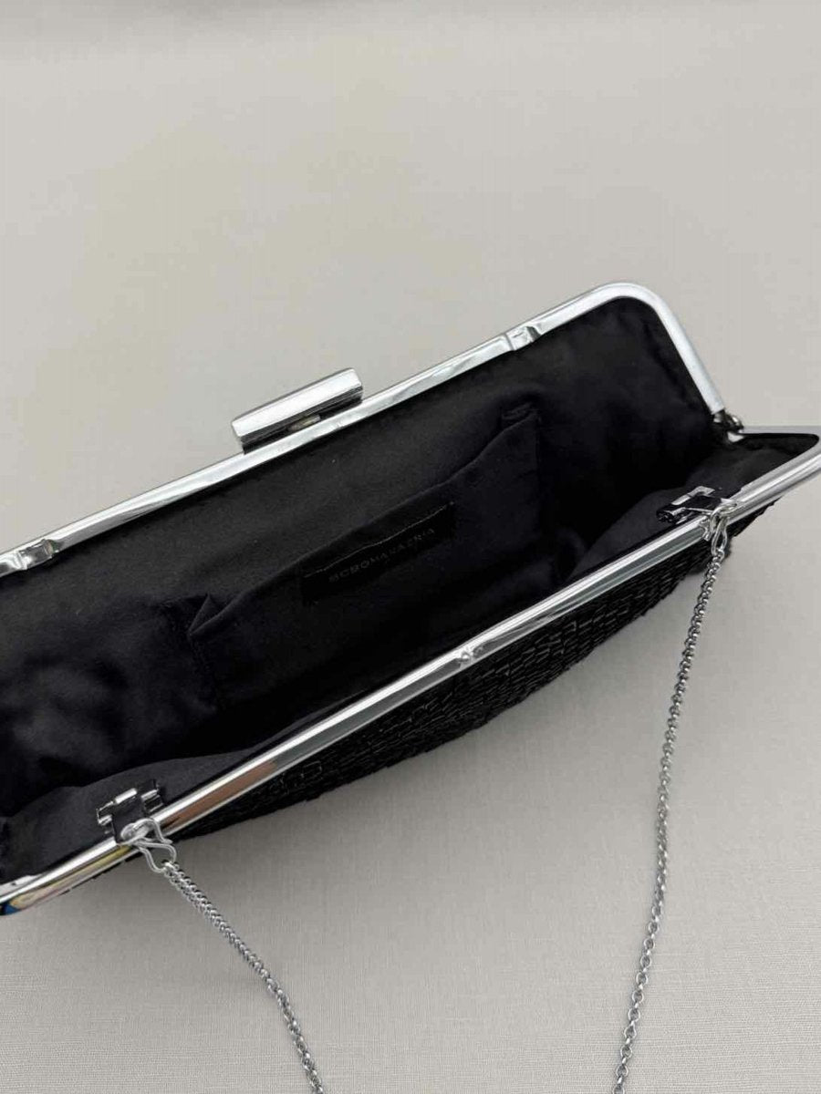Pre-loved BCBG MAXAZRIA Black Clutch at Reems Closet