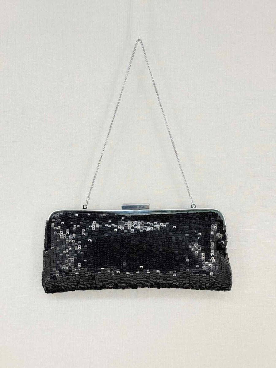 Pre-loved BCBG MAXAZRIA Black Clutch at Reems Closet