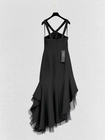 Pre-loved BCBG MAXAZRIA Black Size US 4 Midi Dress at Reems Closet