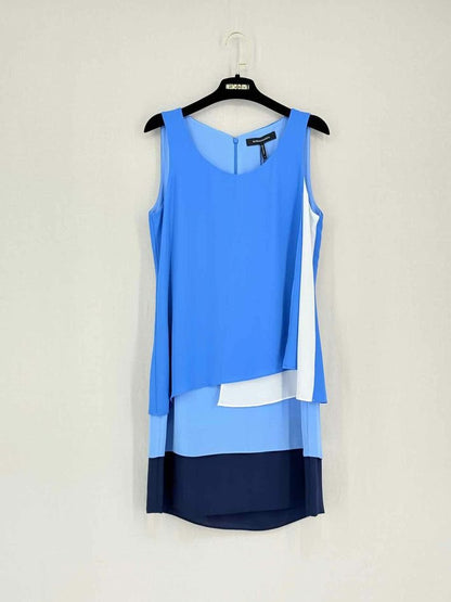 Pre-loved BCBG MAXAZRIA Blue & White Size US 4 Short Dress at Reems Closet