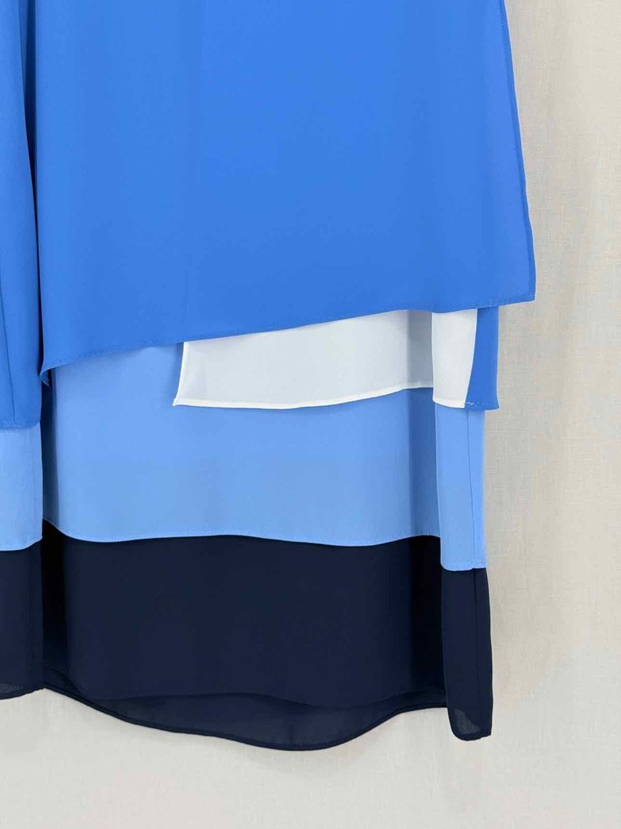 Pre-loved BCBG MAXAZRIA Blue & White Size US 4 Short Dress at Reems Closet