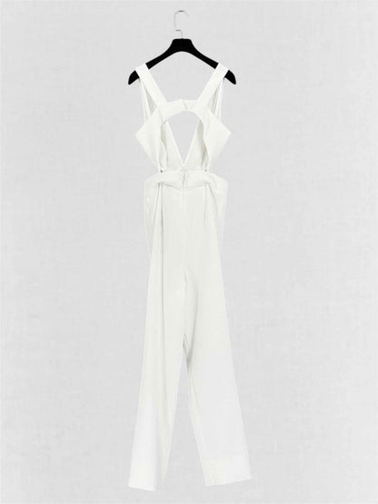 Pre-loved BCBG MAXAZRIA Off-white Size XSmall Jumpsuit at Reems Closet