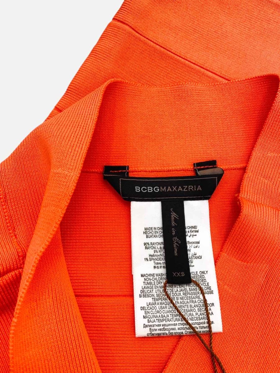 Pre - loved BCBG MAXAZRIA Orange Size XXSmall Knee Length Skirt at Reems Closet