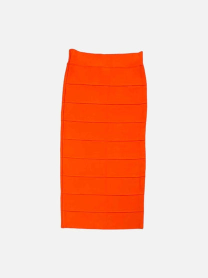 Pre - loved BCBG MAXAZRIA Orange Size XXSmall Knee Length Skirt at Reems Closet