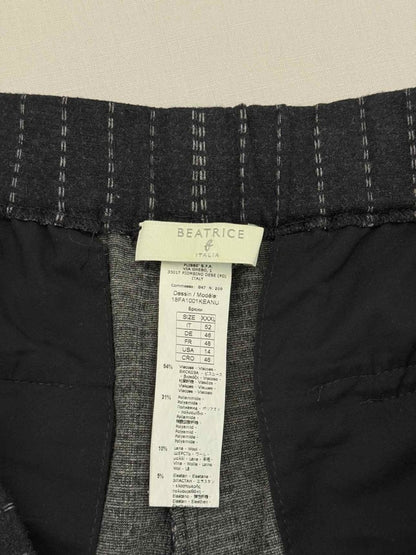 Pre-loved BEATRICE B Culottes Grey w/ White Size US 14 Pants at Reems Closet