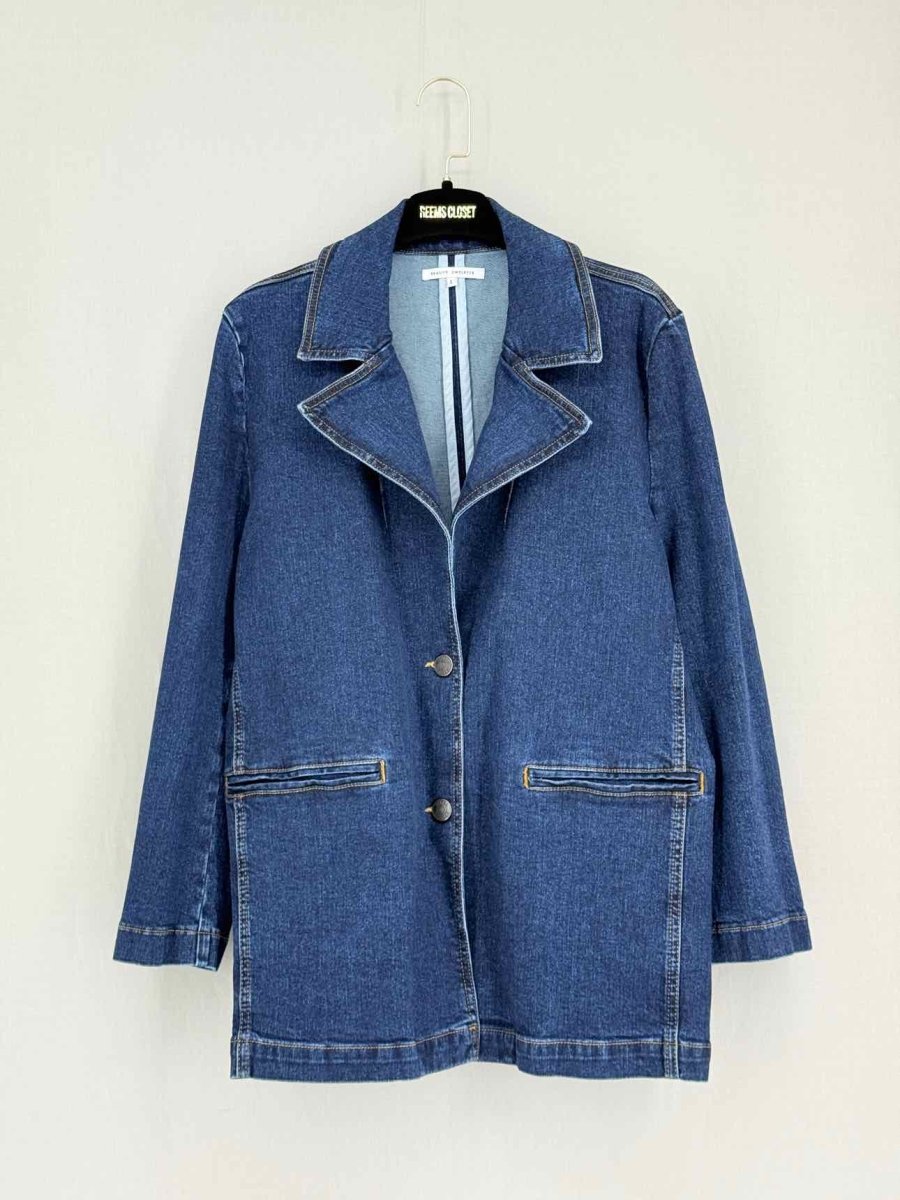 Pre-loved BEAUTY OMELLETE Blue Size Large Jacket at Reems Closet