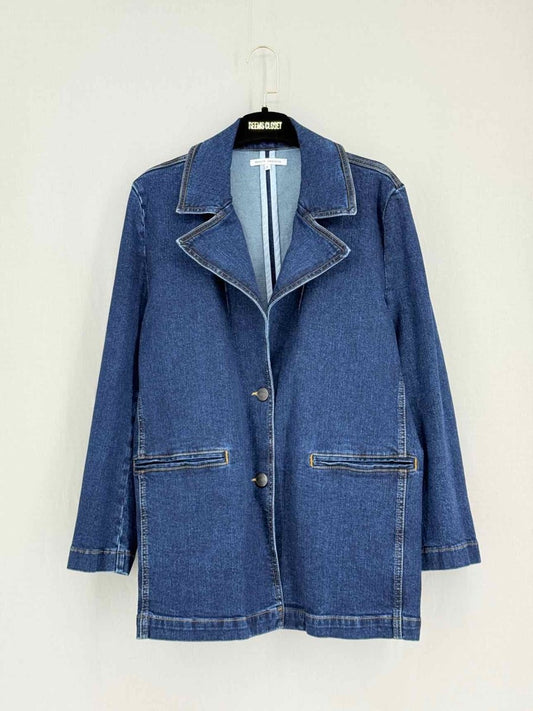 Pre-loved BEAUTY OMELLETE Blue Size Large Jacket at Reems Closet