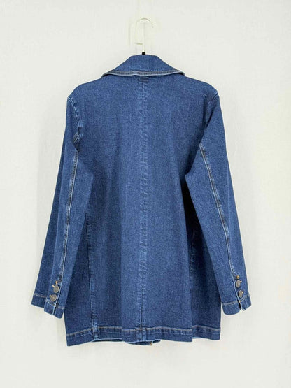 Pre-loved BEAUTY OMELLETE Blue Size Large Jacket at Reems Closet