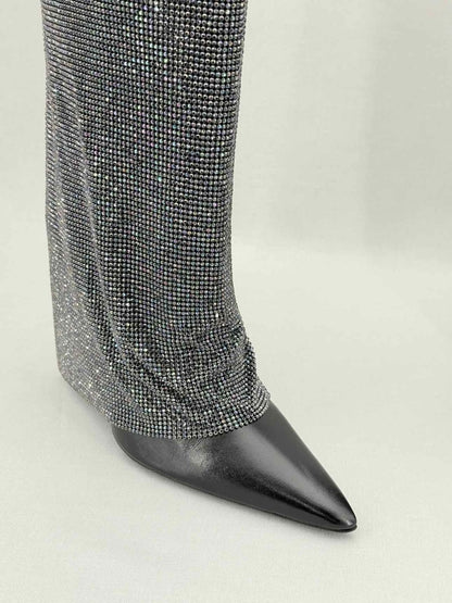 Pre - loved BENEDETTA BRUZZICHES Black Size EU 41 Knee High Boots at Reems Closet